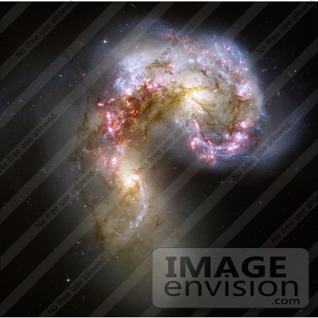 #1332 Photo of Antennae Galaxies (NGC 4038/NGC 4039) in the Corvus Constellation by JVPD