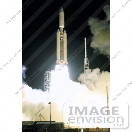#1339 Stock Photo of the Launch of Cassini Orbiter and Huygens Probe by JVPD