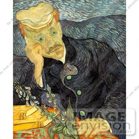 #13411 Picture of Van Gogh’s Painting of Dr Paul-Ferdinand Gachet by JVPD