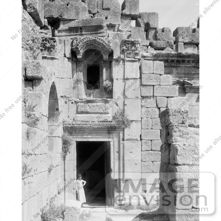 #13479 Picture of a Doorway and Niche at the Temple of Bacchus by JVPD