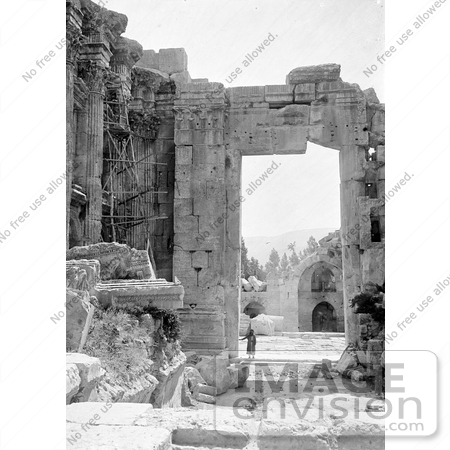 #13483 Picture of the Temple of Bacchus or of the Sun, Baalbek, Lebanon by JVPD