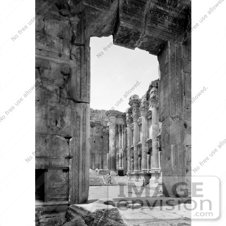 #13484 Picture of the Temple of Bacchus (Temple of the Sun), Baalbek, Lebanon by JVPD