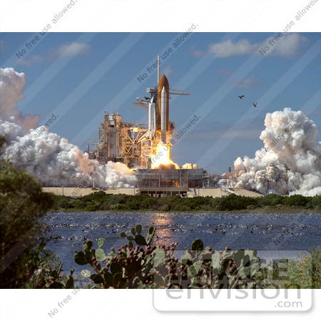 #1353 Stock Photo of the STS-66 Launch 11/3/1994 by JVPD