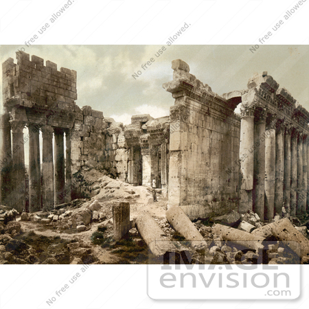 #13573 Picture of the Temple of Jupiter Facade in Baalbek by JVPD