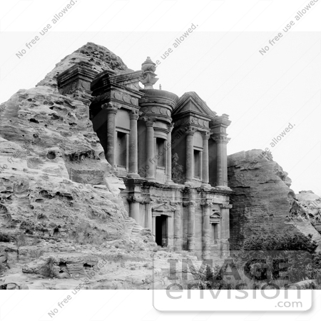#13605 Picture of The Rock Carved Ed Deir in Petra, Jordan by JVPD