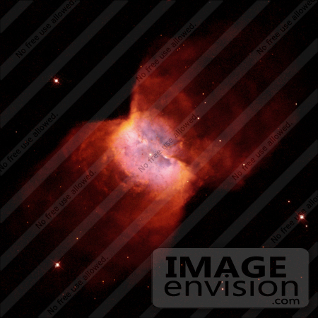 #1361 Stock Photo of the Beautiful Butterfly Nebula in Space by JVPD