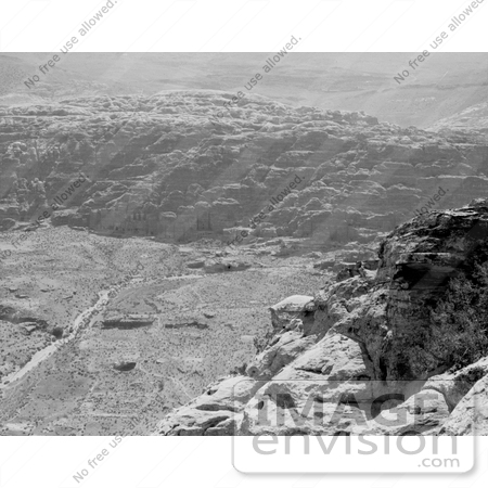 #13620 Picture of Tombs of Petra as Seen From Above, Petra by JVPD
