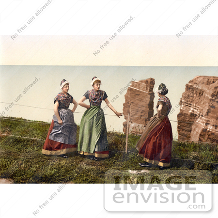 #13635 Picture of Women Chatting, Heligoland, Germany by JVPD