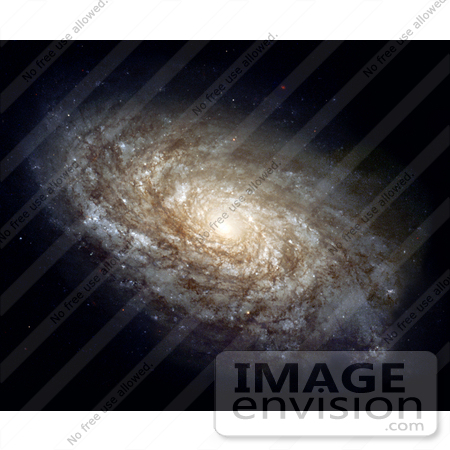 #1367 Stock Photo of a Dusty Spiral Galaxy, NGC 4414 by JVPD