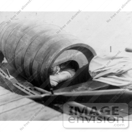 #13736 Picture of Annie Edson Taylor in Her Barrel, 1901 by JVPD