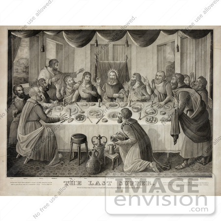 #13747 Picture of a Sepia Version of The Last Supper by JVPD