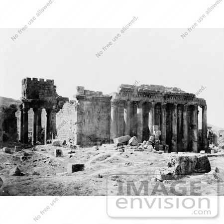 #13761 Picture of Columns Along the Temple of Jupiter, Baalbek by JVPD
