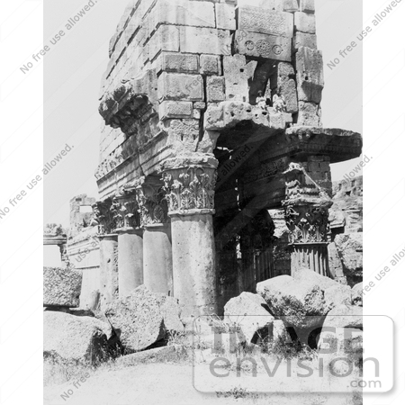 #13779 Picture of Columns at the Temple of Jupiter, Baalbek by JVPD
