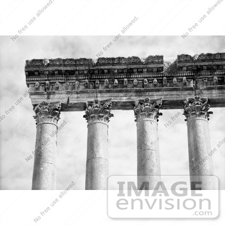 #13781 Picture of Temple of Jupiter Columns, Baalbek by JVPD