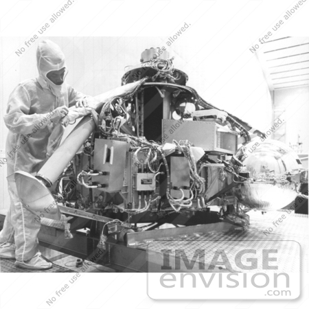 #1383 Photo of the Viking I Spacecraft in Cleanroom by JVPD