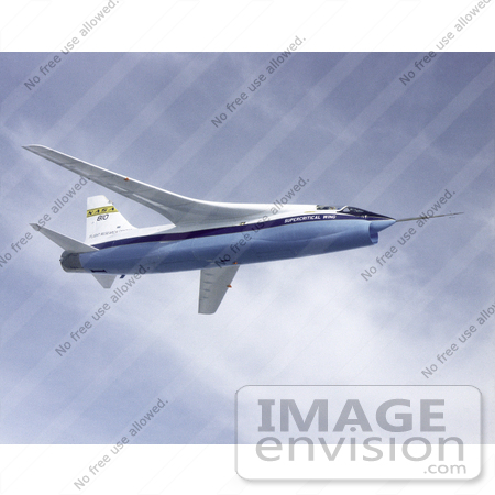 #1402 Photo of a NASA F-8A Crusader Supercritical Wing Aircraft in Flight by JVPD