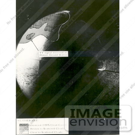 #1418 Explanatory Image of the First Explorer VI Picture of Earth 08/14/1959 by JVPD