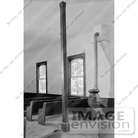 #14266 Picture of the Methodist Episcopal Church Interior, Jacksonville, Oregon by JVPD