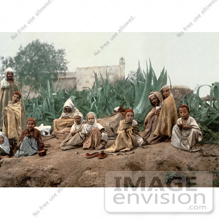 #14323 Picture of Arabian People in a Garden by JVPD