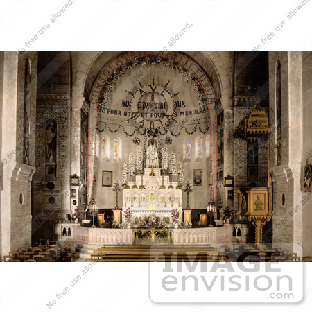 #14333 Picture of Notre Dame d’Afrique Basilica Interior, Algiers, Algeria by JVPD