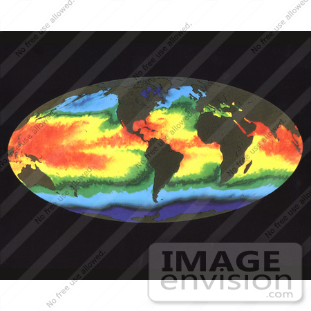#1434 Global Sea Surface Temperature 7/1984 by JVPD