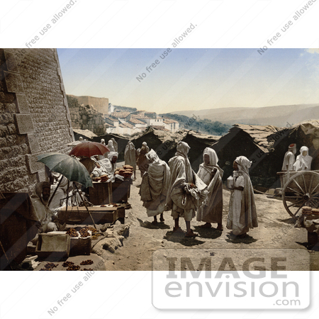 #14364 Picture of Vendors and People, Constantine, Algeria by JVPD