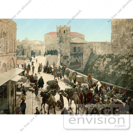 #14385 Picture of a Street of the Tower of David, Jerusalem by JVPD