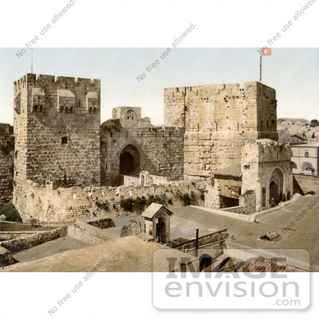 #14398 Picture of David and Hippicus Towers in Jerusalem, Israel by JVPD
