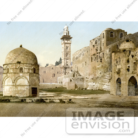 #14409 Picture of Assises and the Tower of Antonio, Jerusalem by JVPD