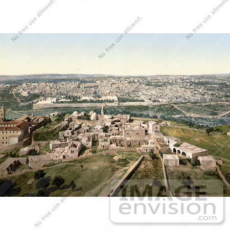 #14418 Picture of a Cityscape View of Jerusalem, Israel by JVPD