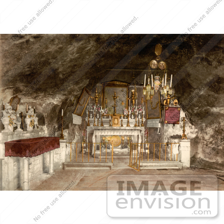 #14422 Picture of the Grotto of the Agony, Jerusalem by JVPD