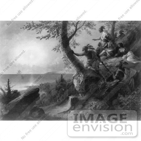 #1460 The Arrival of Hendrick Hudson in the Bay of New York, September 12, 1609 by JVPD