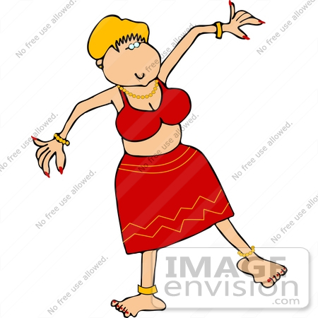 #14997 Blond Dancer Woman Clipart by DJArt