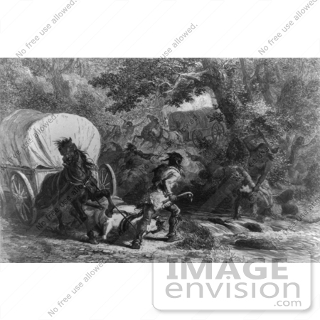 #1504 Stock Photo of the Massacre of Conococheague by JVPD