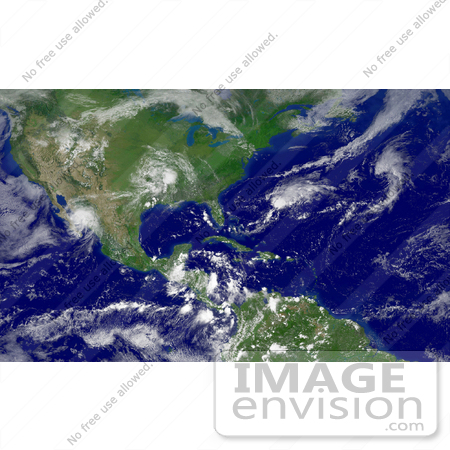 #15343 Picture of Cylindrical Equidistant View of the Atlantic Basin by JVPD