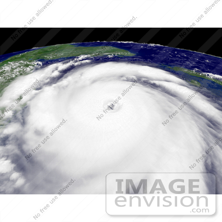 #15347 Picture of Hurricane Dean Near the Yucatan Peninsula by JVPD