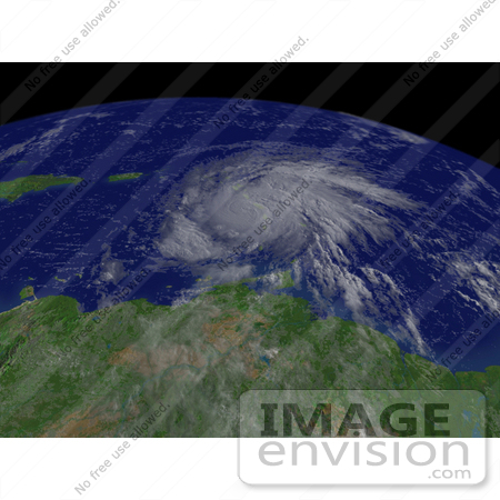 #15350 Picture of Hurrican Dean Near Martinique by JVPD
