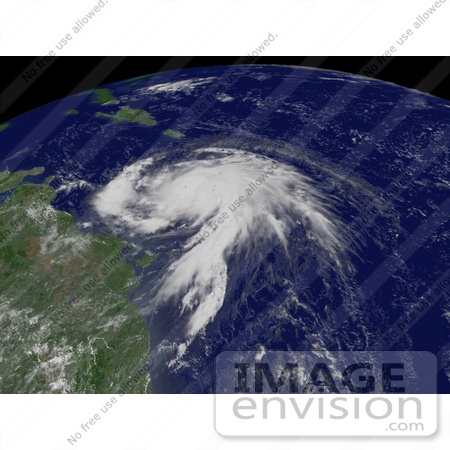 #15351 Picture of Hurricane Dean Near San Juan by JVPD