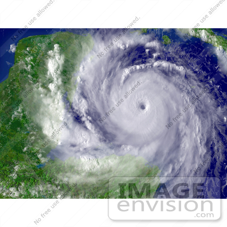 #15359 Picture of Hurricane Dean by the Yucatan Peninsula by JVPD