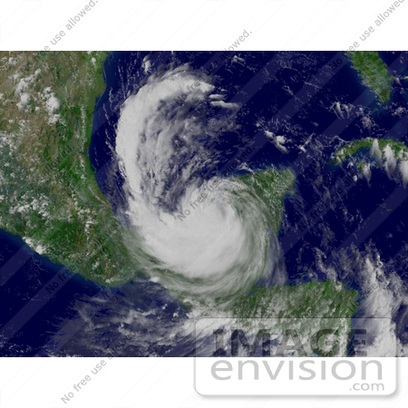 #15360 Picture of Hurricane Dean in the Bay of Campeche by JVPD