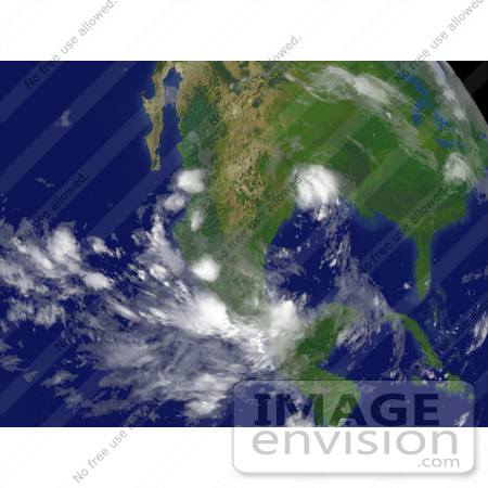 #15408 Picture of Tropical Depression Erin Near Corpus Christi by JVPD