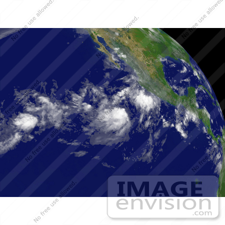 #15423 Stock Photo of Tropical Storm Dalila Near Mexico by JVPD