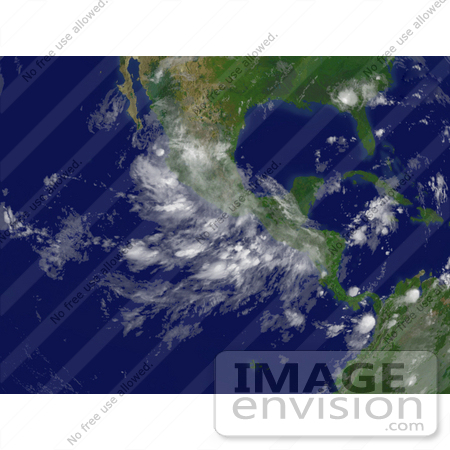 #15424 Stock Photo of Tropical Depression Dean by JVPD