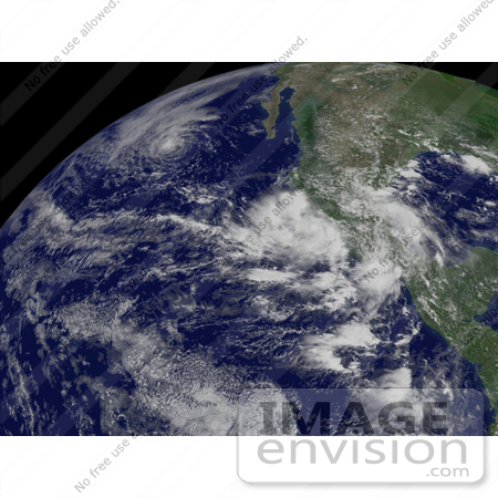 #15425 Stock Photo of Tropical Storm Henriette Near Acapulco, Mexico by JVPD