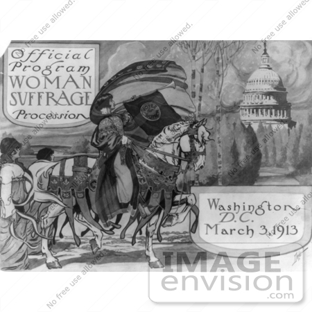 #1591 Official Program - Woman Suffrage Procession, Washington, D.C. March 3, 1913 by JVPD