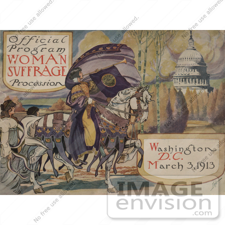 #1596 Official Program - Woman Suffrage Procession, Washington, D.C. March 3, 1913 by JVPD