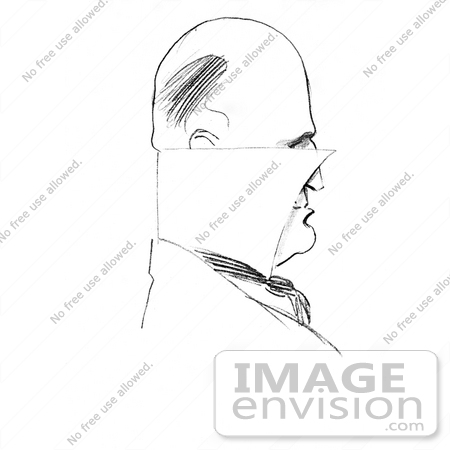#16180 Picture of a Caricature Drawing of C.D. Gibson by JVPD