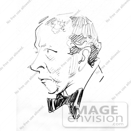 #16193 Picture of a Caricature Drawing of Art Young by JVPD