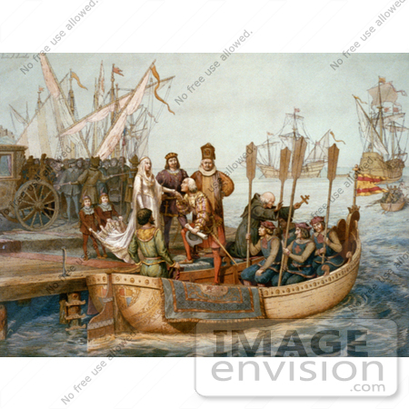 #1624 Illustration of The First Voyage of Christopher Columbus by JVPD
