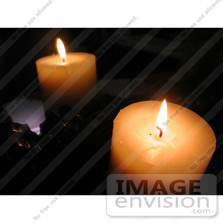 #166 Image of a Candle Reflecting in a Mirror by Jamie Voetsch